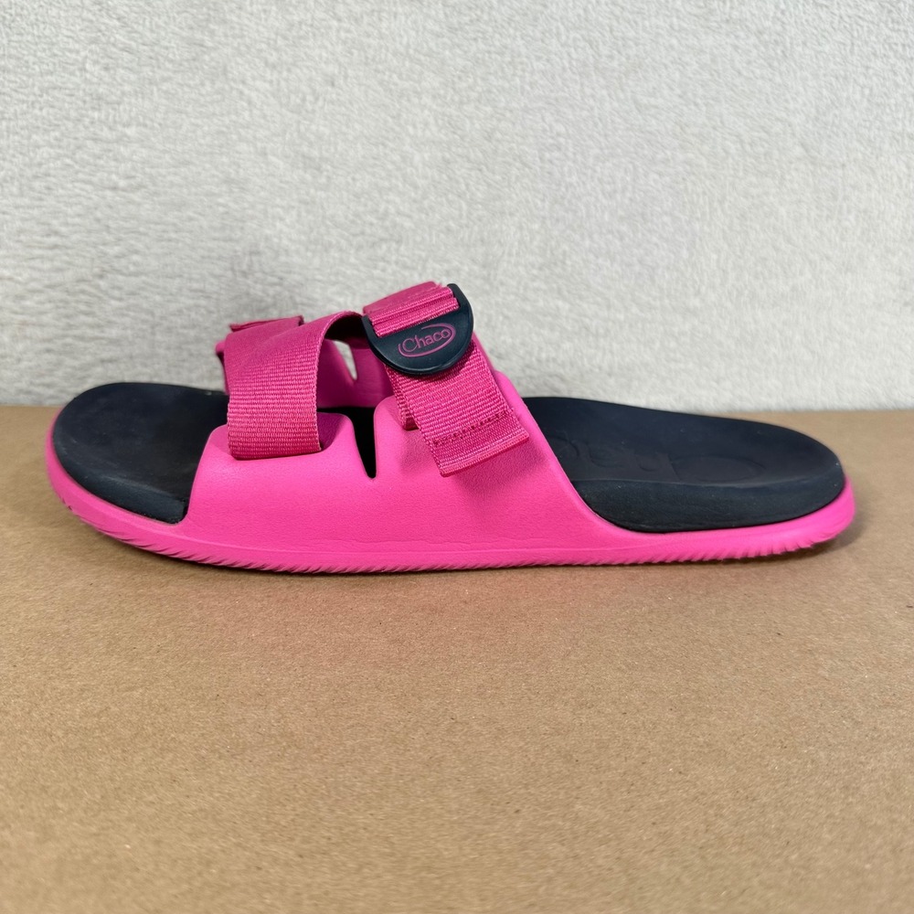 Chaco Chillos Slide Sandals Womens 8 Pink Adjustable Straps Lightweight Gorpcore